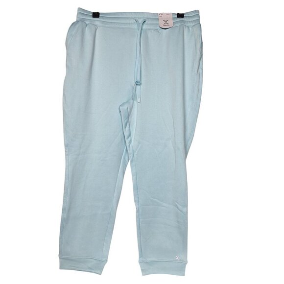 Xersion Womens High Rise Joggers XXL Sky Blue Drawstring - Picture 2 of 4